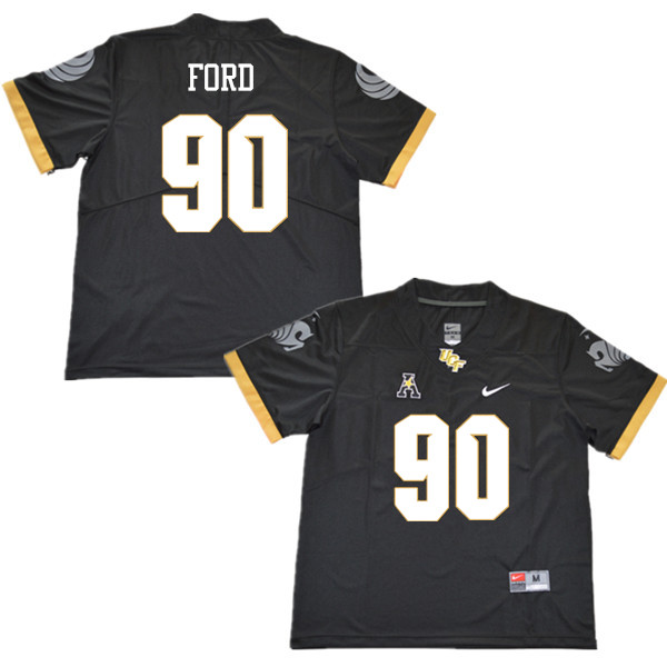 Men #90 Durand Ford UCF Knights College Football Jerseys Sale-Black - Click Image to Close